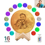16 Color Changing Photo 3D Moon Lamp Light Remote Touch Control - ezniceshop