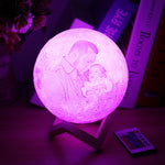 16 Color Changing Photo 3D Moon Lamp Light Remote Touch Control - ezniceshop