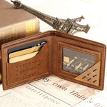 Personalized Photo Leather Men's Wallet - Genuine Leather - ezniceshop