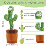 DANCING & SINGING CACTUS PLUSH TOY - ezniceshop