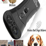 Petgentle Ultrasonic Anti Dog Barking Pet Trainer LED Light Gentle Chaser Device - ezniceshop