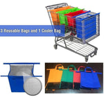 SHOPPING CART FOLDABLE BAG - SET OF 4 BAGS - ezniceshop