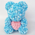 Handmade Rose Teddy Bear - ezniceshop